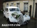 Location traction blanche pour mariage 